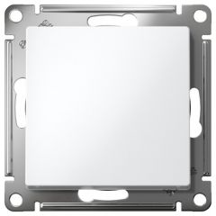 Переключатель Систем Электрик (Schneider Electric) 1-клавиша AtlasDesign 10AX быстрозажимный клеммы механизм белый ATN000161S