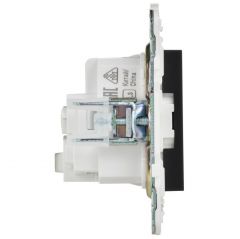 Розетка ИЕК (IEK) SKANDY 16 А с заземлением без защитных шторок SK-R11-16-K02 черная, скрытая установка