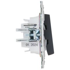 Выключатель ИЕК (IEK) 2-клавиши SKANDY SK-V04G 10 А графит SK-V20-0-10-K53