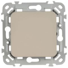 Выключатель проходной ИЕК (IEK) 1-клавиша СП FLITE ВС61-1-0-ФлЛ 10 А механизм льняной FI-V12-0-10-1-K88