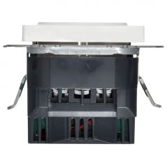 Розетка ИЕК (IEK) BRITE РЮш10-1-БрАБ 16 А с USB A+A 2.1 А белая, скрытая установка