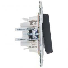 Выключатель ИЕК (IEK) 3-клавиши SKANDY SK-V11G 10 А графит SK-V30-0-10-K53, скрытой установки