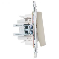 Выключатель ИЕК (IEK) 3-клавиши SKANDY SK-V11B 10 А бежевый, скрытой установки, IP20