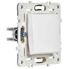 Выключатель ИЕК (IEK) 1-клавиша SKANDY SK-V01W 10 А арктический белый, белый
