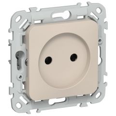 Розетка ИЕК (IEK) СП FLITE РС01-1-ФлЛ 10 А без заземления, скрытая установка, IP20, 1 пост