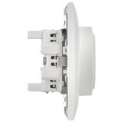 Розетка ИЕК (IEK) 2-м SKANDY 16 А с заземлением защитные шторки в сборе SK-R07W SK-R24-16-K01-F, белая