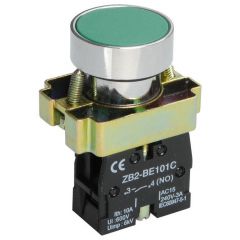 Кнопка ИЭК LAY5-BA31 1НО без подсветки зелёный KARAT IEK BBT60-BA-K06
