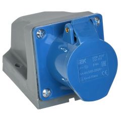 Розетка ИЭК ОП 16А 220В 2P+PЕ ССИ-113 IP44 IEK PSR11-016-3
