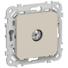 Розетка телевизионная оконечная ИЭК СП FLITE РТВм-1-1-1-ФлЛ тип M экранир. механизм льняной IEK FI-A13-O-K88