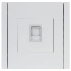 Розетка компьютерная ИЭК RJ45 кат.5E FORTE&PIANO FP232 белый IEK FP-K10-1-K01