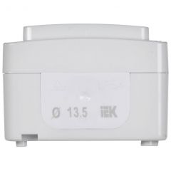 Выключатель ИЕК (IEK) 1-клавиша ОП Гермес Plus 10 А IP54 ВС20-1-0-ГПБ белый EVMP10-K01-10-54-EC