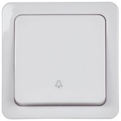 Кнопочный ИЕК (IEK) выключатель 1-клавиша Гермес Plus 10 А IP54 EVMP13-K01-10-54-EC, белый