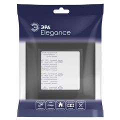 Рамка Эра (Era) 1-м Elegance 14-5011-05 Classic антрацит, для электроустановочных устройств