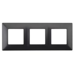 Рамка декоративная Эра (Era) Elegance 14-5003-05 антрацит, 3-м, матовая, IP20