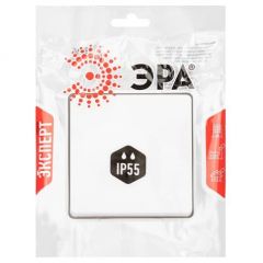 Выключатель Эра (Era) Эксперт 11-1501-01 IP55 10АХ-250В ОУ белый, Б0063250