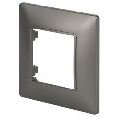 Рамка Эра (Era) 1-м Elegance 14-5001-16 для розеток и выключателей титан, для электроустановочных устройств