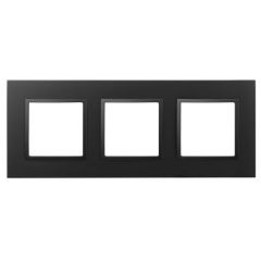 Рамка Эра (Era) 3-м Elegance 14-5013-05 Classic антрацит, для электроустановочных устройств