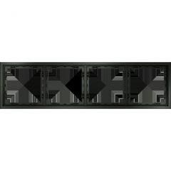 Рамка пластиковая Voltum S70 на 4 поста, (титан) VLS100406