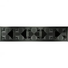 Рамка пластиковая Voltum S70 на 5 постов, (титан) VLS100506