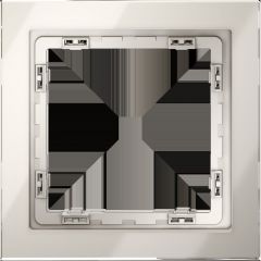 Рамка стеклянная Voltum S70 на 1 пост, (кашемир, стекло) VLS110103