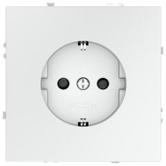 Розетка Вольтум (Voltum) 1-м СП S70 16 А с заземлением VLS040202 белая матовая, SCHUKO