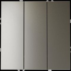 Выключатель встраиваемый Voltum S70 трехклавишный 10А, (шелк) VLS030104