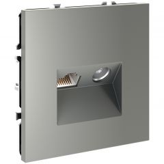 Розетка телевизионная встраиваемая Вольтум S70 TV+RJ45 кат. 6, (сталь) VLS060705, Voltum