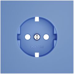 Накладка Вольтум для розетки с заземлением, S70 (деним) VLS000615, Voltum