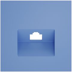 Накладка Вольтум для розетки компьютерной RJ45 кат.6, S70 (деним) VLS001315, Voltum