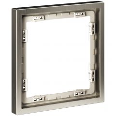 Рамка Вольтум металлическая на 1 пост, S70 Metal (никель) VLSM120111, Voltum