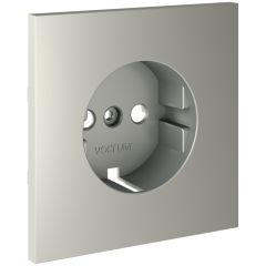 Накладка Вольтум для розетки с заземлением, S70 (сталь) VLS000605, Voltum