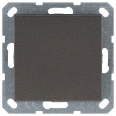 Переключатель проходной Джасмарт (Jasmart) 1-клавиша 10 А IP20 механизм мокко G3012Z, скрытая установка