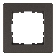 Рамка декоративная Джасмарт (Jasmart) 1-м G-Flex мокко G1101Z для электроустановочных устройств