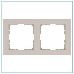 Рамка Джасмарт (Jasmart) 2-м G-Classic тауп G1002T декоративная для электроустановочных устройств, бежевый