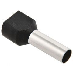 Наконечник ИЭК НШВИ(2) 6.0-14 чёрный (уп.100шт) IEK UTE10-D6-0-100