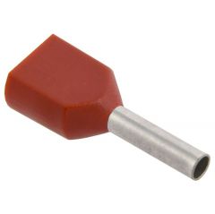 Наконечник ИЭК НШВИ(2) 0.75-8 тёмный красный (уп.100шт) IEK UTE10-D75-100