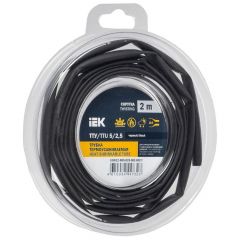 Трубка термоусадочная ИЭК ТТУ нг-LS 5/2.5 чёрный (уп.2м) IEK UDR12-005-D25-002-K02-T