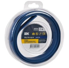 Трубка термоусадочная ИЭК ТТУ нг-LS 12/6 синий (уп.2м) IEK UDR12-012-006-002-K07-T