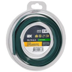 Трубка термоусадочная ИЭК ТТУ нг-LS 8/4 зелёный (уп.2м) IEK UDR12-008-004-002-K06-T