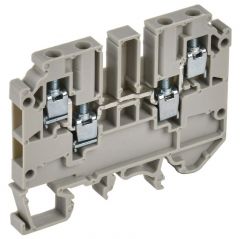 Колодка клеммная ИЭК CTS-MC ARMAFIX 4 вывода 4кв.мм сер. IEK YCT12-00-4-K03-004