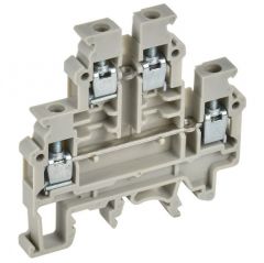 Колодка клеммная ИЭК CTS-ML ARMAFIX 2 ур. 4кв.мм сер. IEK YCT13-00-2-K03-004