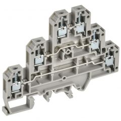 Колодка клеммная ИЭК CTS-ML ARMAFIX 3 ур. 2.5кв.мм сер. IEK YCT13-00-3-K03-002