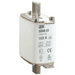 Вставка плавкая ИЭК ППНИ-33 160А габарит 00 IEK DPP10-160
