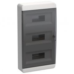 Корпус ИЭК ЩРН-П-36 TEKFOR IP41 чёрный прозрачный дверь пластиковый IEK TF5-KP12-N-36-41-K01-K03