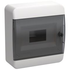 Корпус ИЭК ЩРН-П-8 TEKFOR IP41 чёрный прозрачный дверь пластиковый IEK TF5-KP12-N-08-41-K01-K03