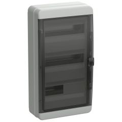 Корпус ИЭК КМПн-36 TEKFOR IP65 чёрный прозрачный дверь пластиковый IEK TF5-KP72-N-36-65-K03-K02