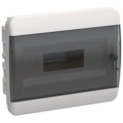 Корпус ИЭК ЩРВ-П-12 TEKFOR IP41 чёрный прозрачный дверь пластиковый IEK TF5-KP12-V-12-41-K01-K03