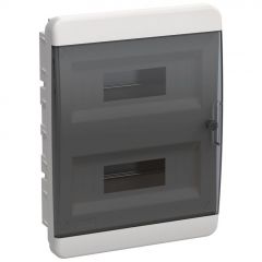 Корпус ИЭК ЩРВ-П-24 TEKFOR IP41 чёрный прозрачный дверь пластиковый IEK TF5-KP12-V-24-41-K01-K03