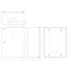 Корпус металлический Эра ЩУ 3-1-0 76 У1 395x310x155 IP54 NO_SIMPLE_STM_SHU-3/1-0 Б0046704 ERA