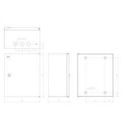 Корпус Эра ЩМПг-03 360x300x175 IP54 SHMPg-03_IP54_SIMPLE металлический Б0047693 ERA